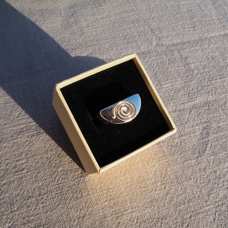 Recycled Silver Swirl Signet