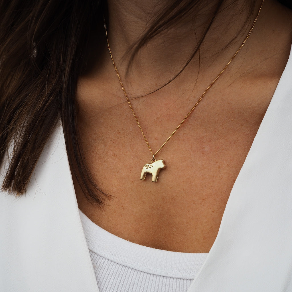 Dala Horse Necklace